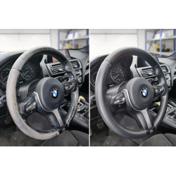 Kit rénovation volant cuir